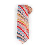 A luxury cotton necktie featuring a multicoloured marbling pattern held in the V&A Archive.